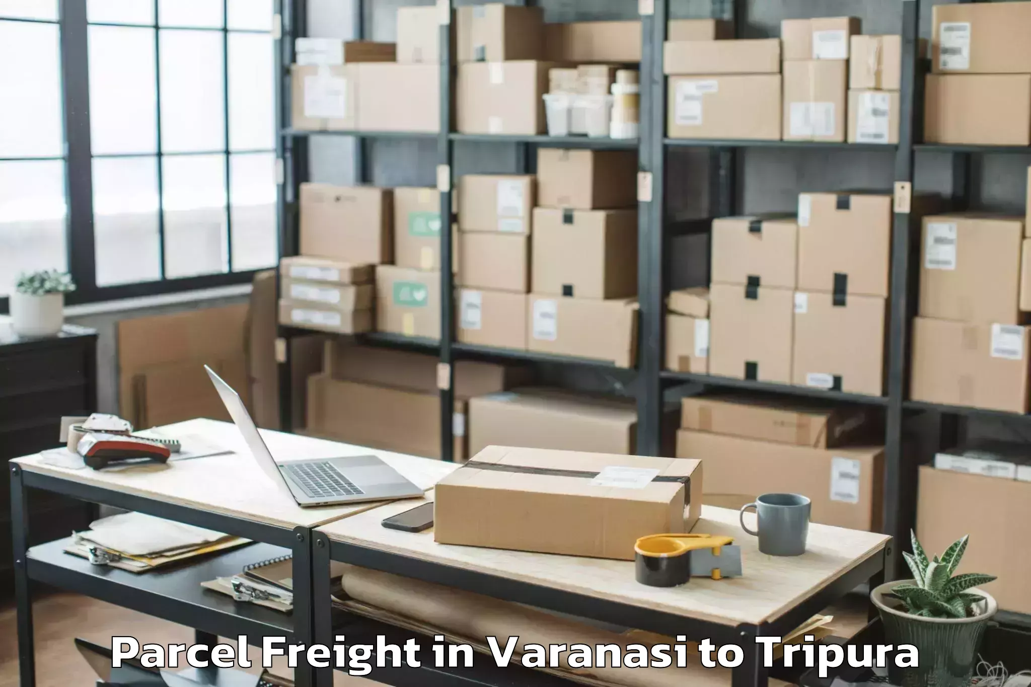 Reliable Varanasi to Damchhara Parcel Freight